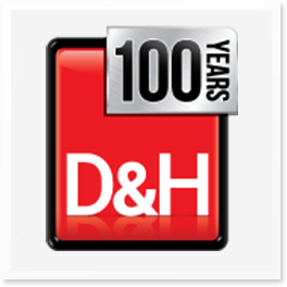D&H 100th Anniversary logo