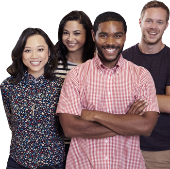 Group of coworkers standing together