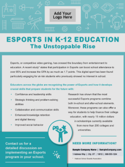 D&H - Template: Power Up Your K-12 Esports Team Today!