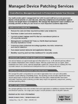 D&H - Template: Managed Device Patching Services