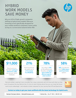 HP - Template: Hybrid Work Models Save Money