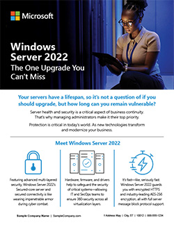 Microsoft - Windows Server 2022 - The One Upgrade You Can&rsquo;t Miss